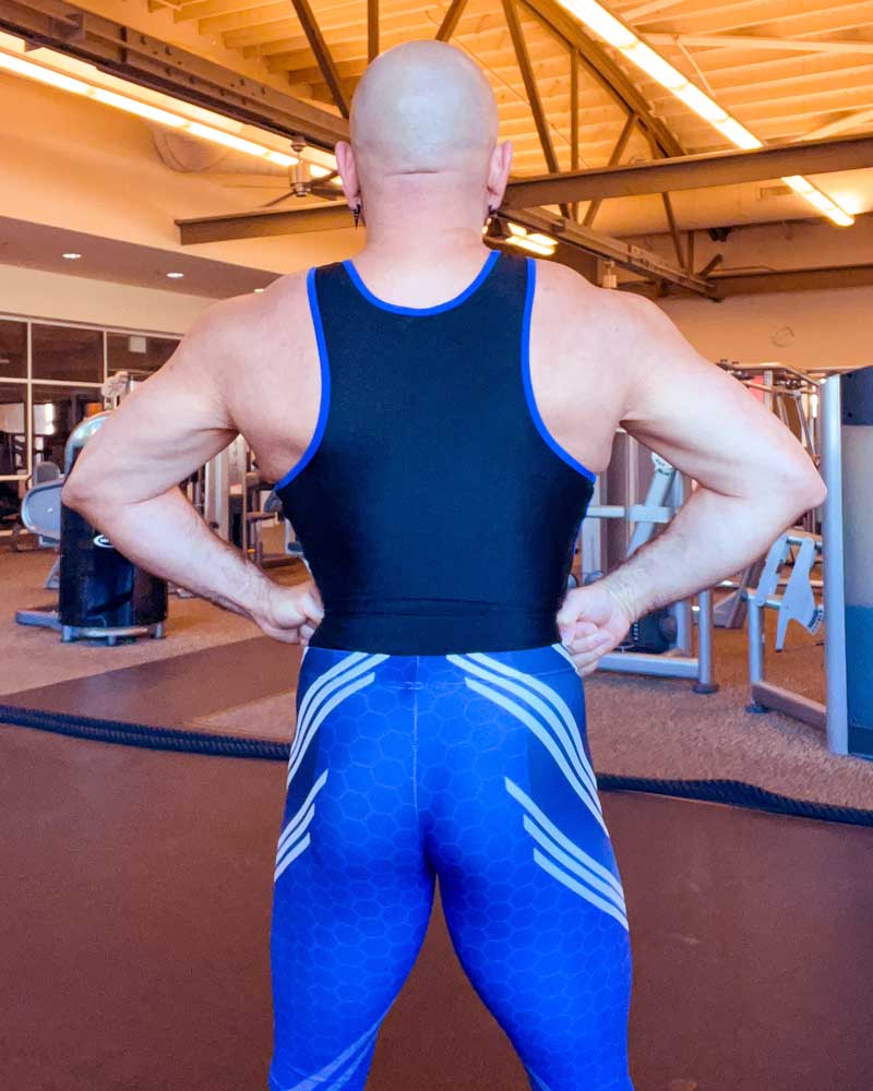Blue Atlas Bodybuilding Tights