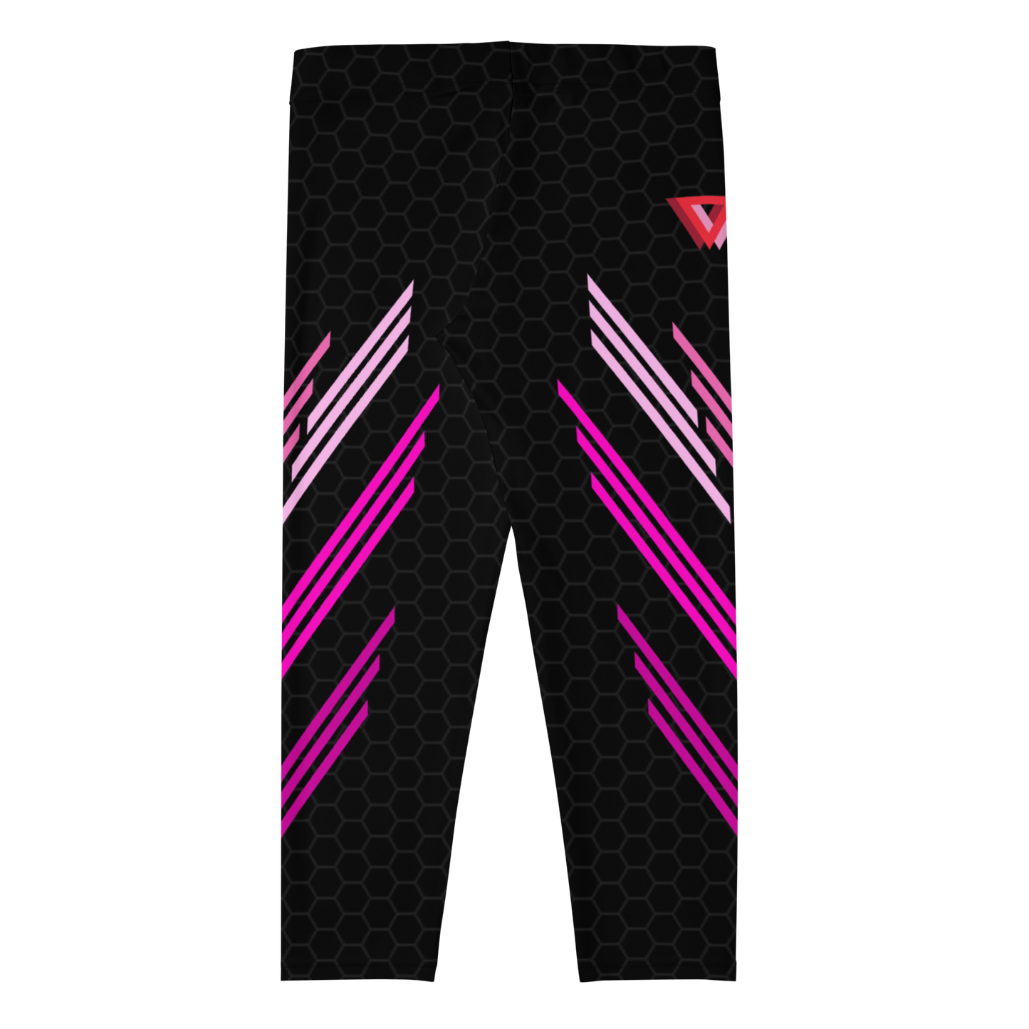 Classic Muscle Daddy Capri Bodybuilding Tights (Black/Pink)