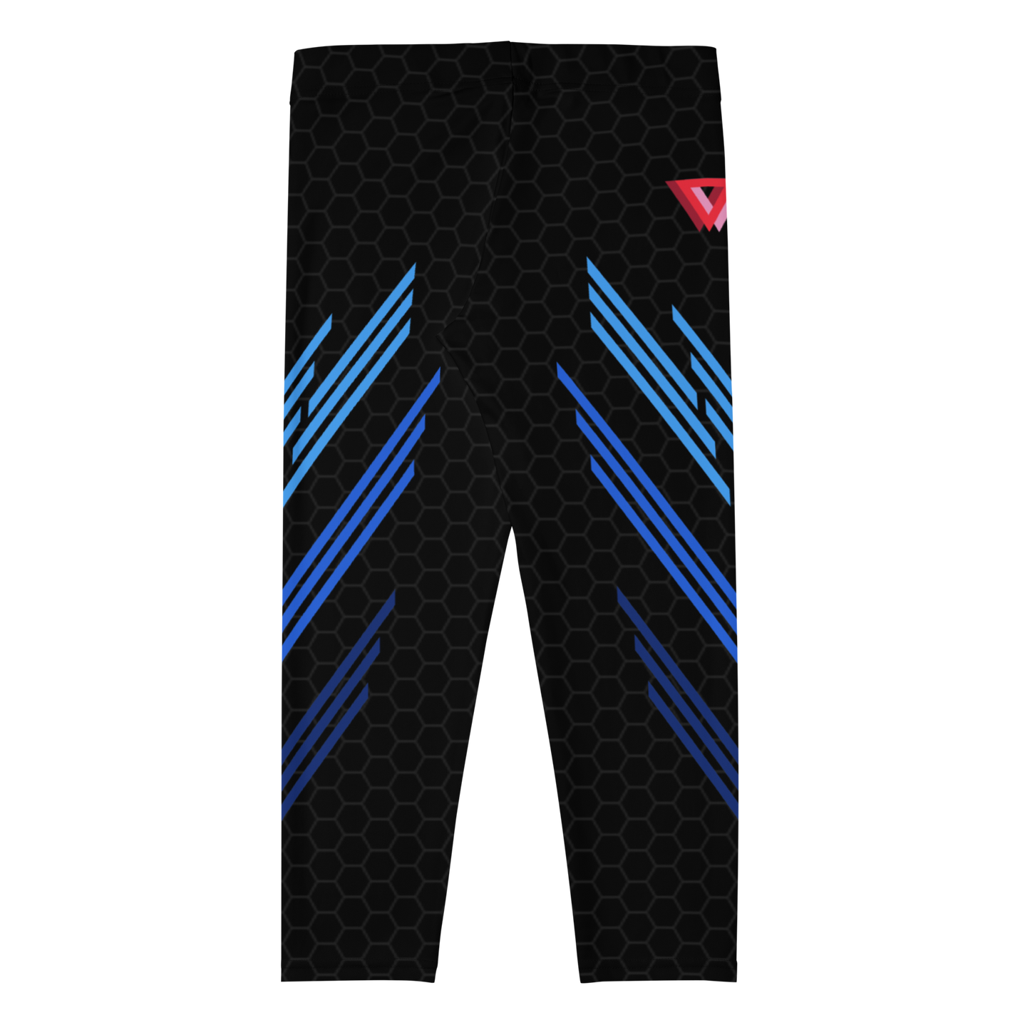 Classic Muscle Daddy Capri Bodybuilding Tights (Black/Blue)