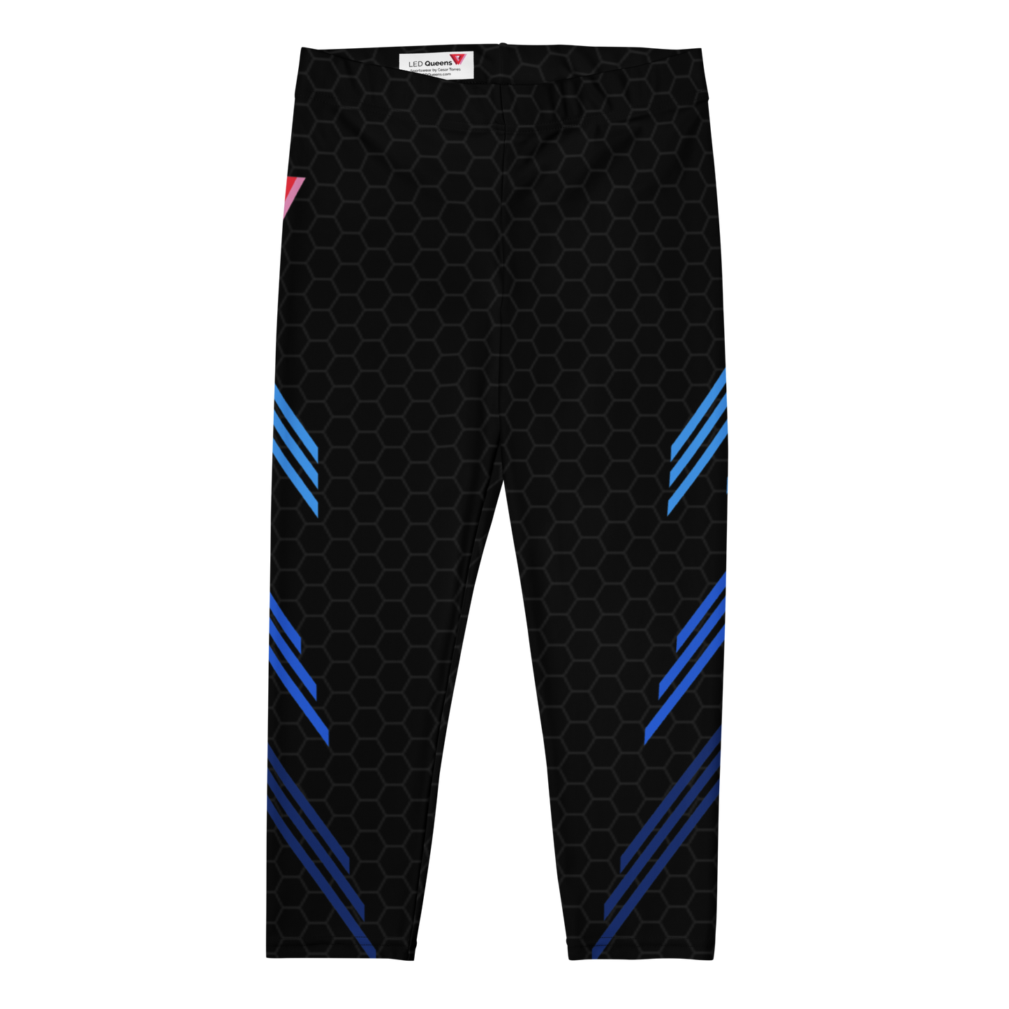 Classic Muscle Daddy Capri Bodybuilding Tights (Black/Blue)