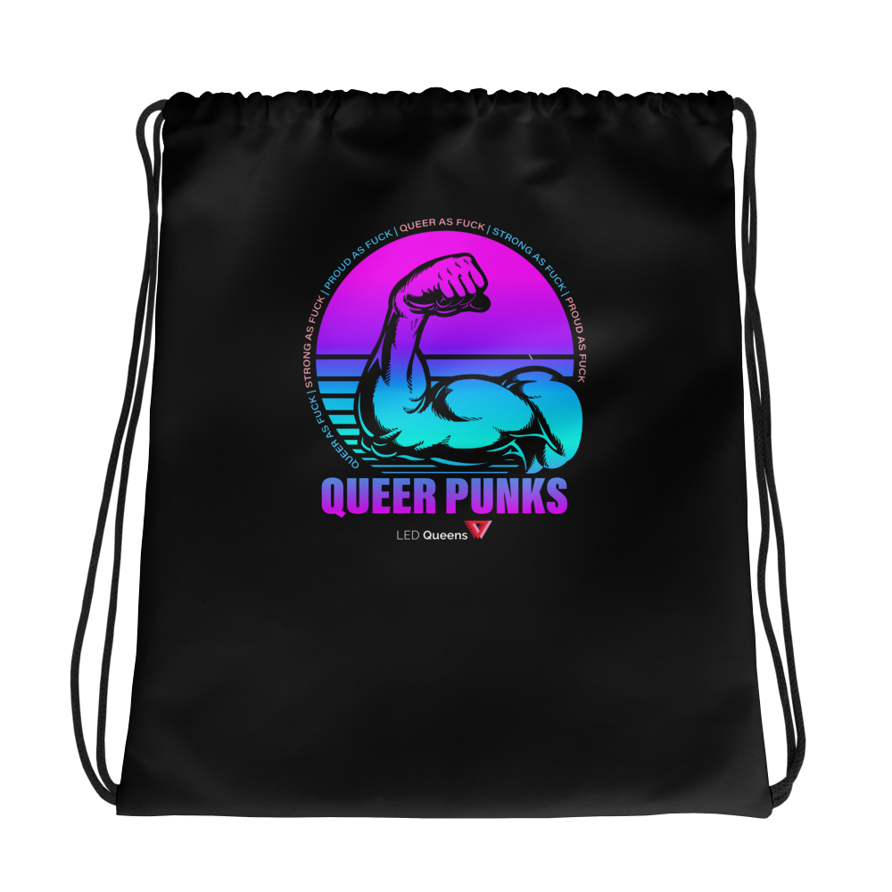 Queer Punks Drawstring bag