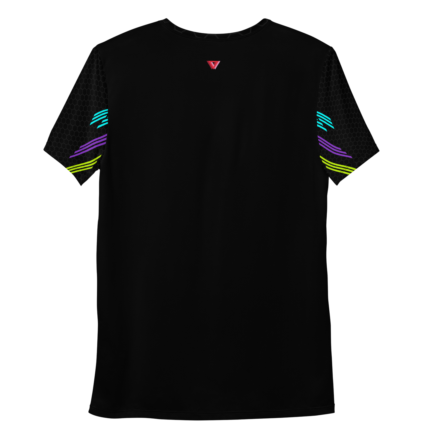 Classic Muscle Daddy Moisture-Wicking Workout T-Shirt (Black/80's Neon)