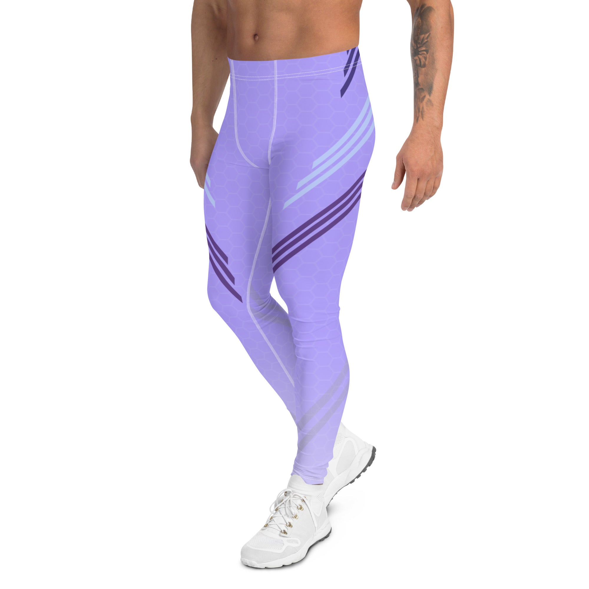 Lavender Theys Plus-Size/High-Waisted Bodybuilding Tights