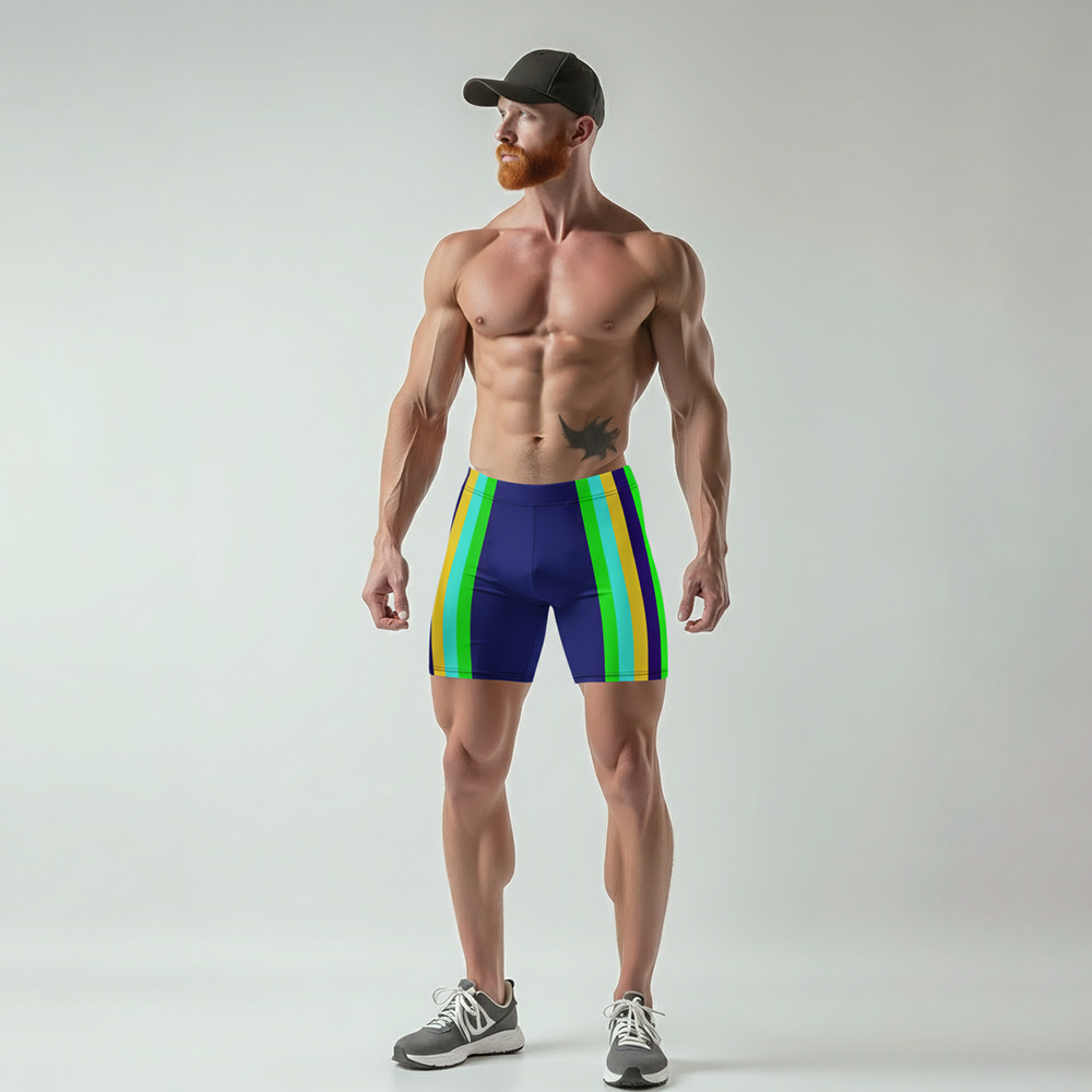 Neon Cassette Spandex Shorts