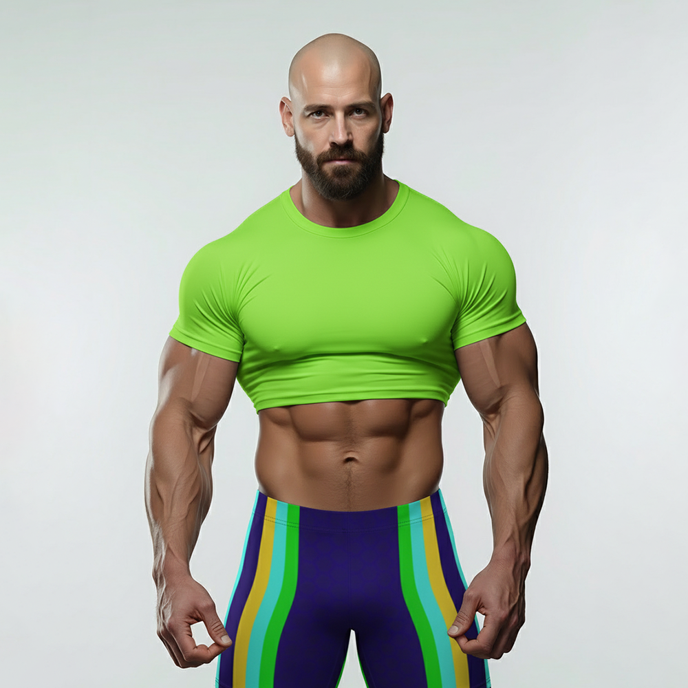 Neon Cassette Spandex Shorts