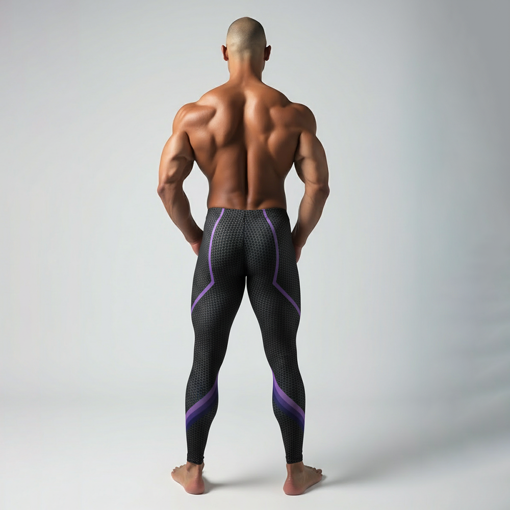 Purple Cetus Bodybuilding Tights