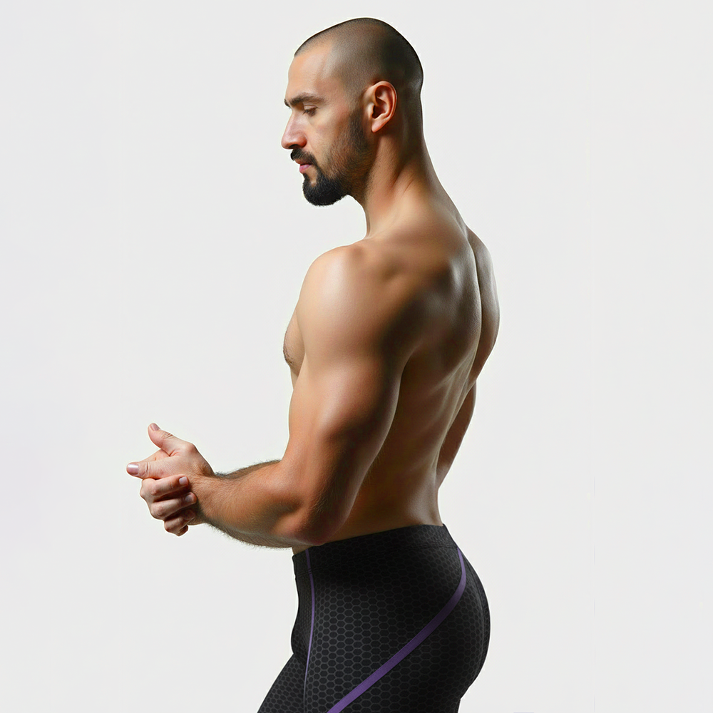 Purple Cetus Bodybuilding Tights