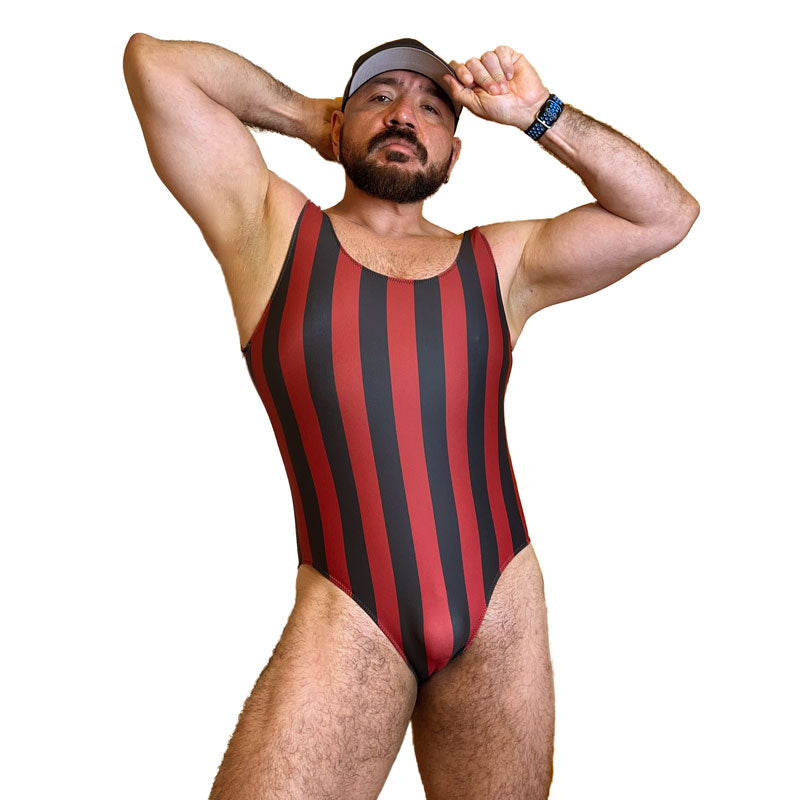 Black Cherry Butcher Wrestling Singlet