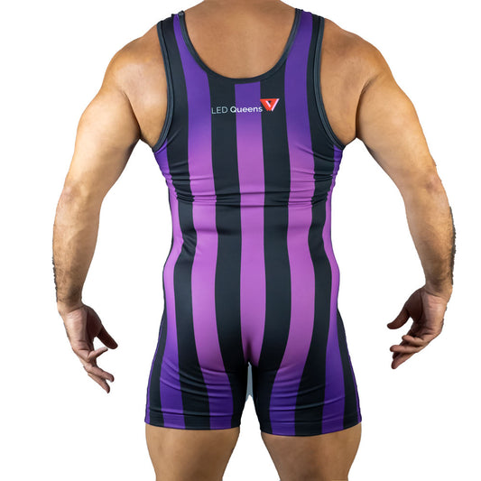 80's Retro Grape Wrestling Singlet