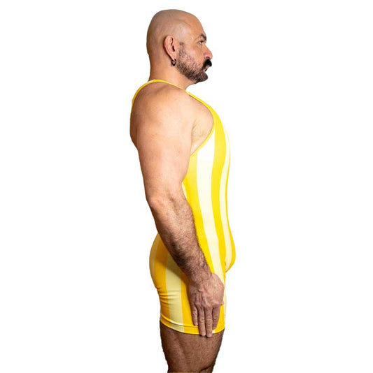 80's Retro Lemon Wrestling Singlet