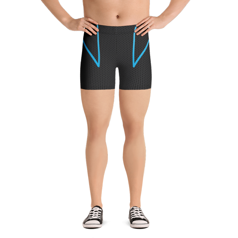 Chaos Blue Spandex Shorts