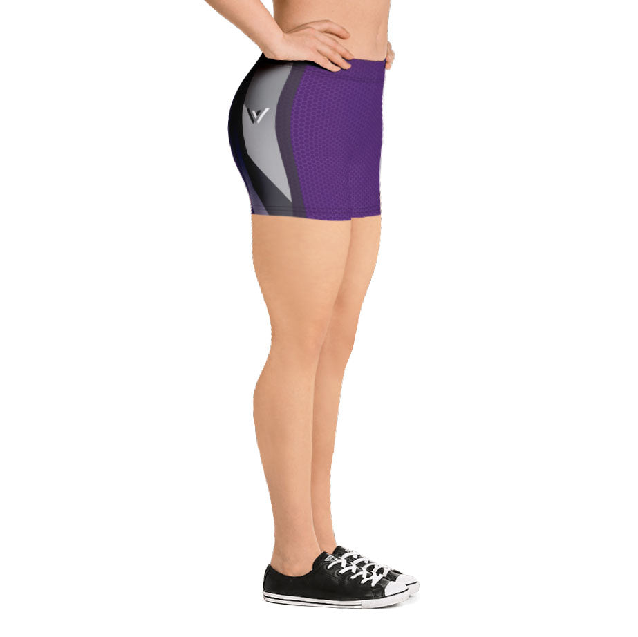Purple Mamba Spandex Shorts for queer fitness