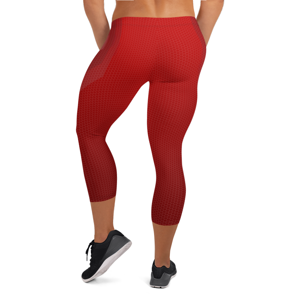Red Mamba 3/4 Bodybuilding Tights