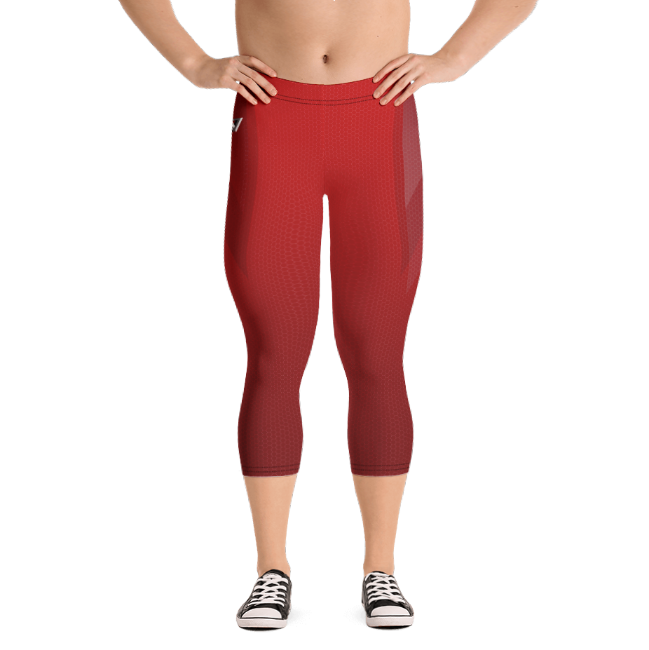 Red Mamba 3/4 Bodybuilding Tights