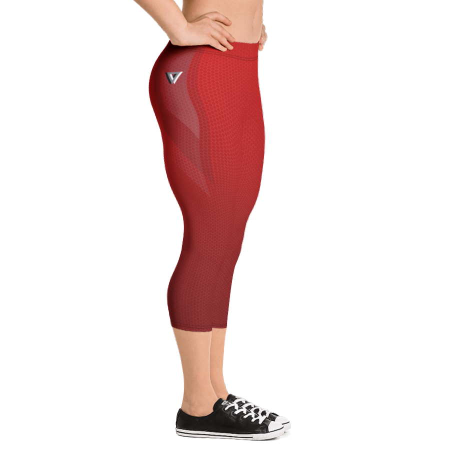 Red Mamba 3/4 Bodybuilding Tights