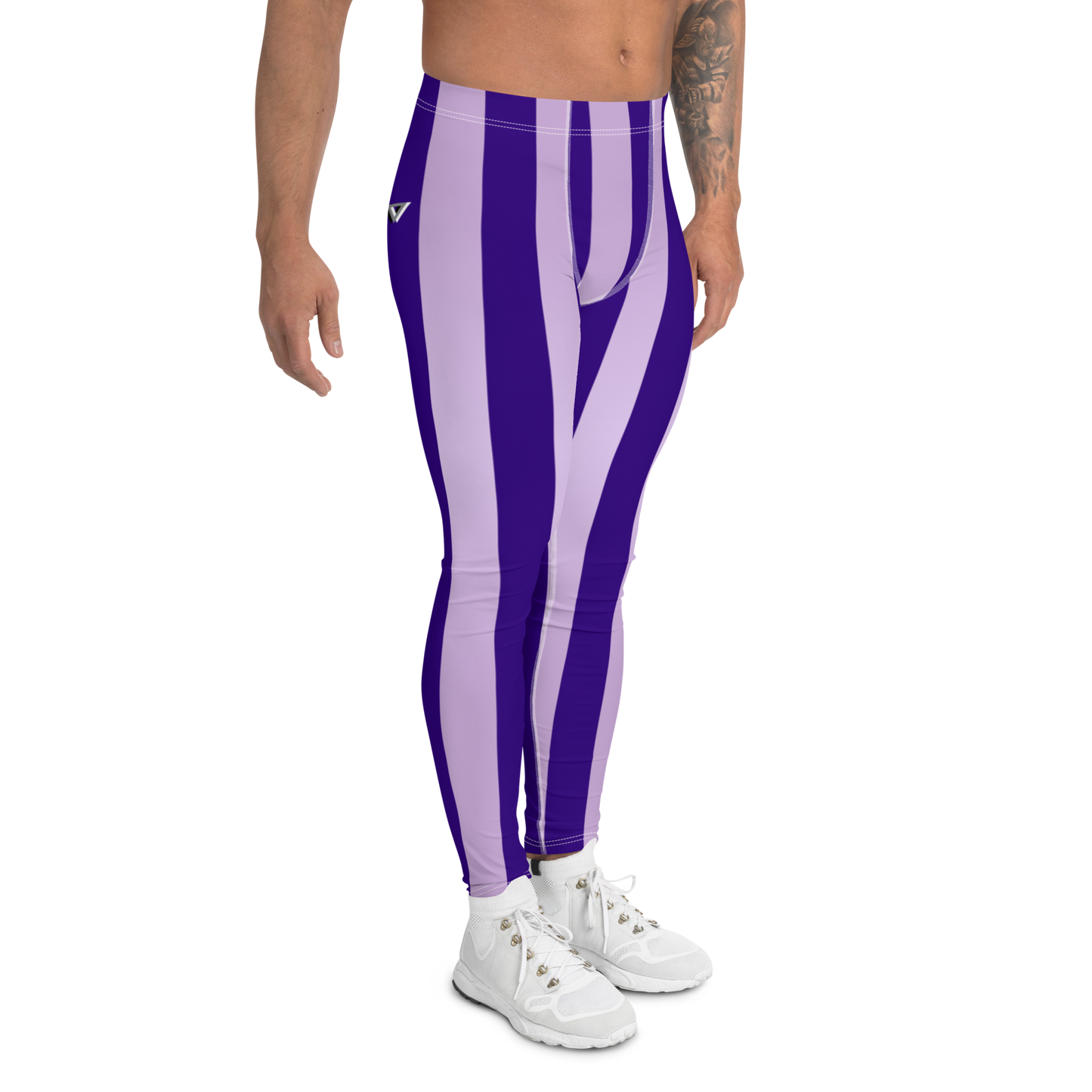 HyperLavender Plus-Size, High-Waisted Bodybuilding Tights