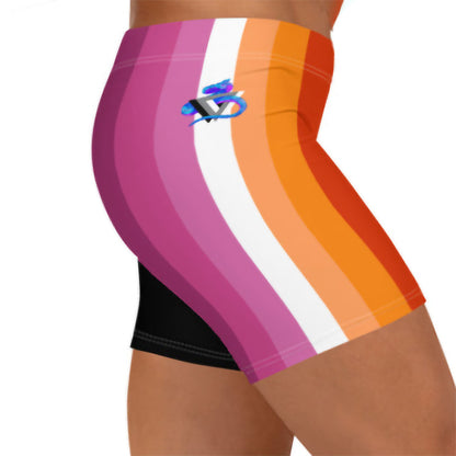 Sapphiccore (Lesbian Pride) Spandex Shorts