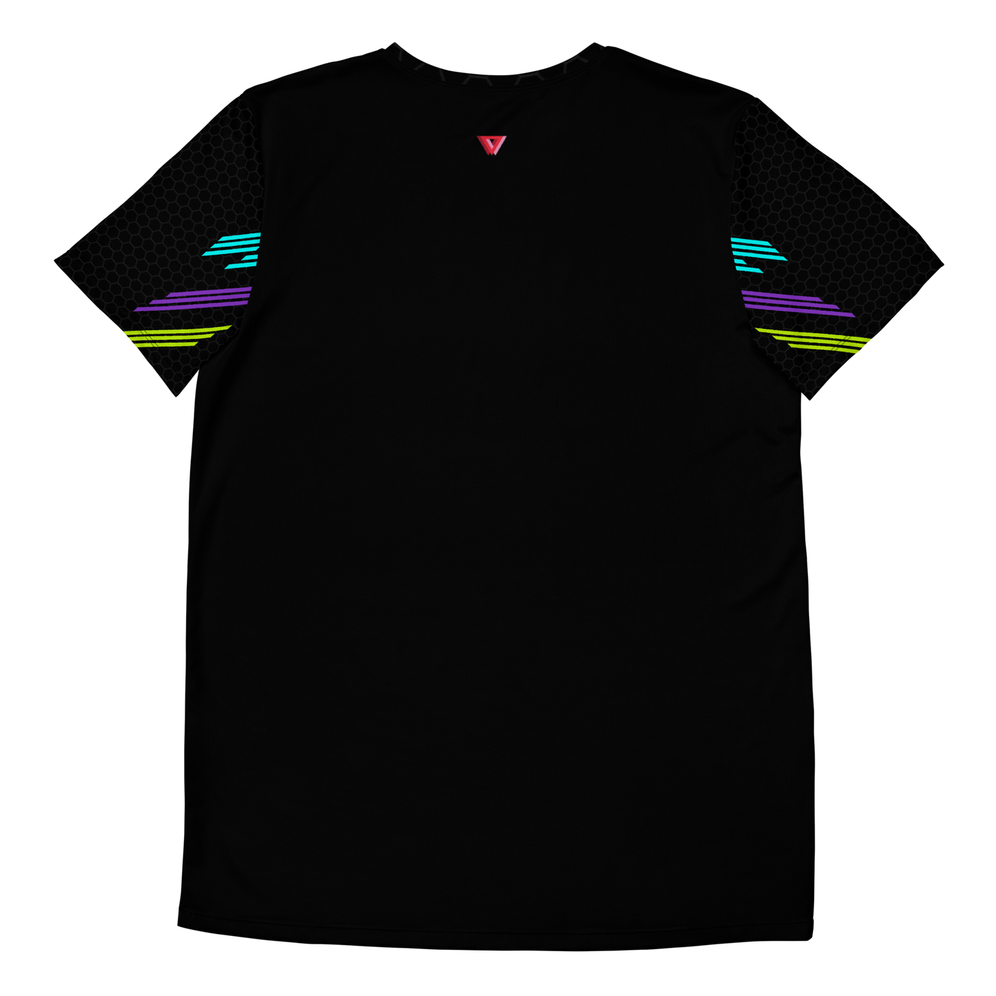Classic Muscle Daddy Moisture-Wicking Workout T-Shirt (Black/80's Neon)
