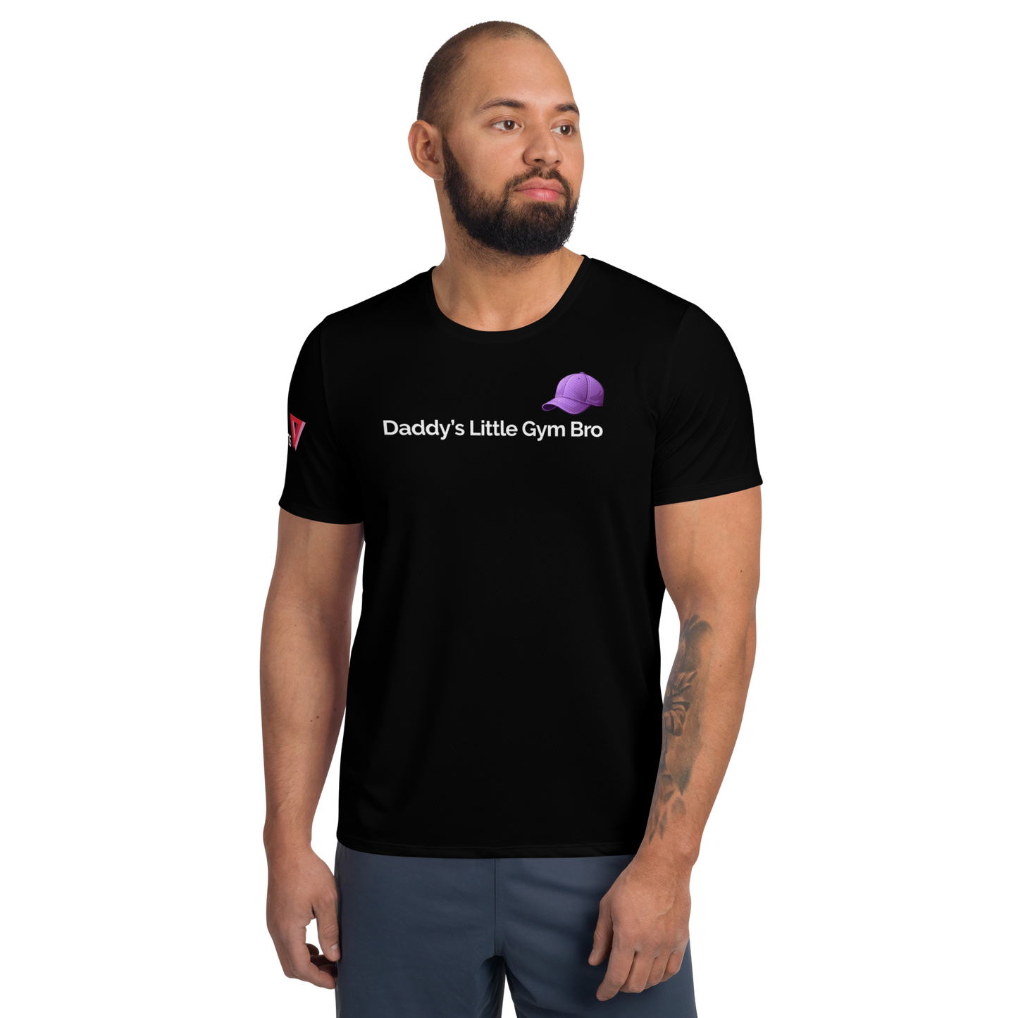Daddy's Little Gym Bro Moisture-Wicking Workout T-Shirt