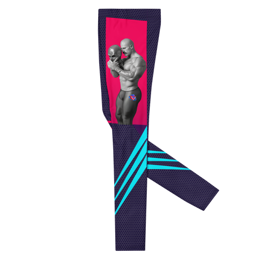 Masked Muscle Prince Plus-Size/High-Waisted Bodybuilding Tights