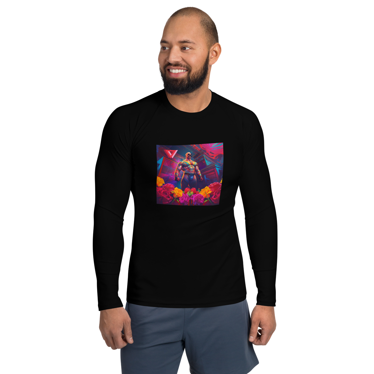 Dia De Los Muertos Daddy Long-Sleeve Spandex Shirt