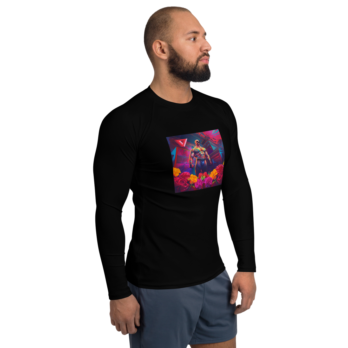 Dia De Los Muertos Daddy Long-Sleeve Spandex Shirt