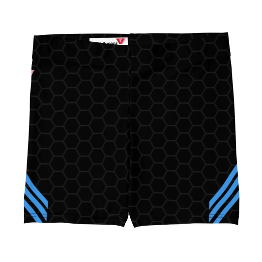 Classic Muscle Daddy Spandex Shorts (Black/Blue)