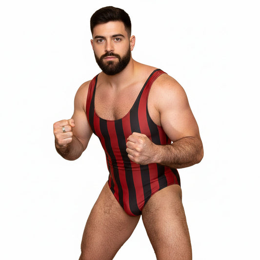 Black Cherry Butcher Wrestling Singlet