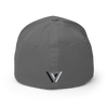 Mustached Bodybuilder Curved Brim/Closed Back Baseball Hat