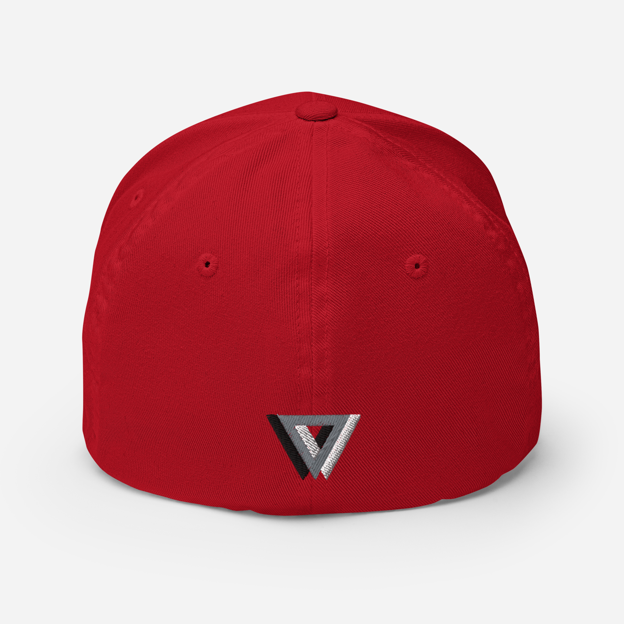 Mustached Bodybuilder Curved Brim Closed Back Baseball Hat LED Queens