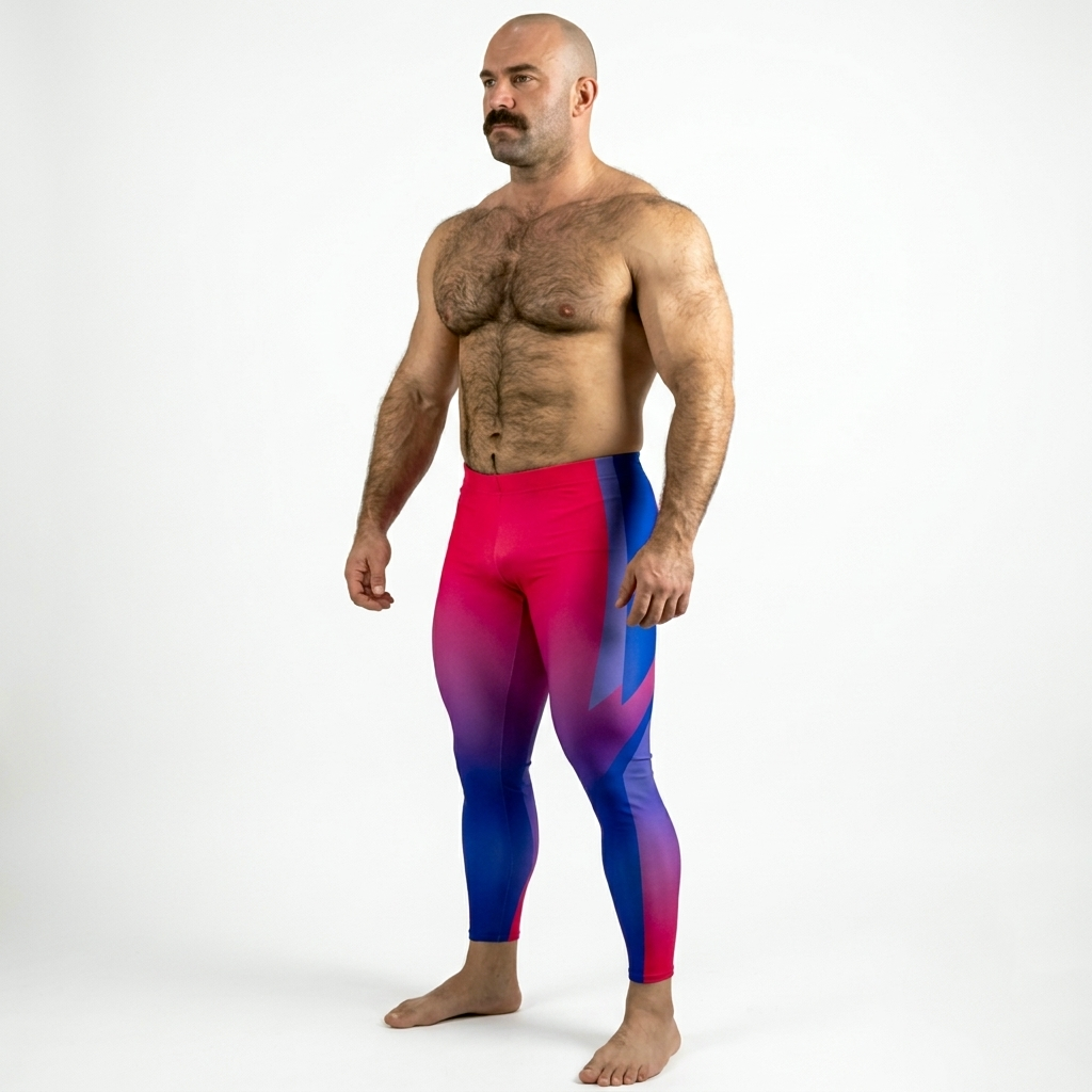 Double Helix (Bisexual Pride) Bodybuilding Tights