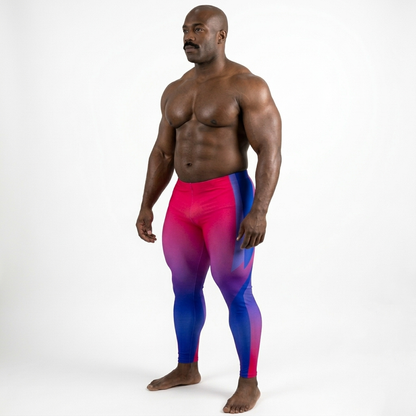 Double Helix (Bisexual Pride) Bodybuilding Tights
