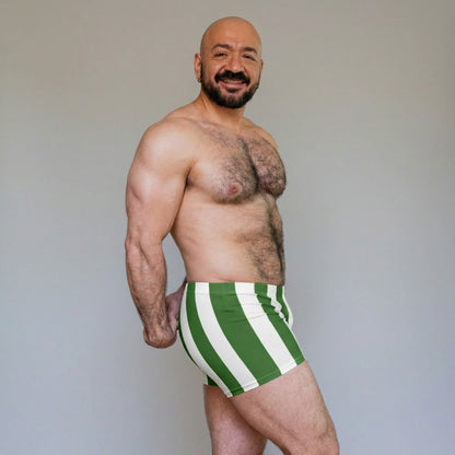 80s Varsity' Power Stripe Spandex Shorts | 4-Way Stretch & Squat Proof