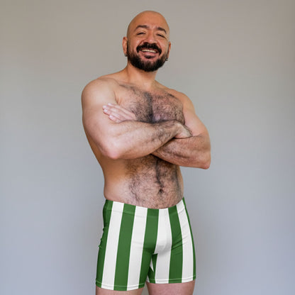 80s Varsity' Power Stripe Spandex Shorts | 4-Way Stretch & Squat Proof