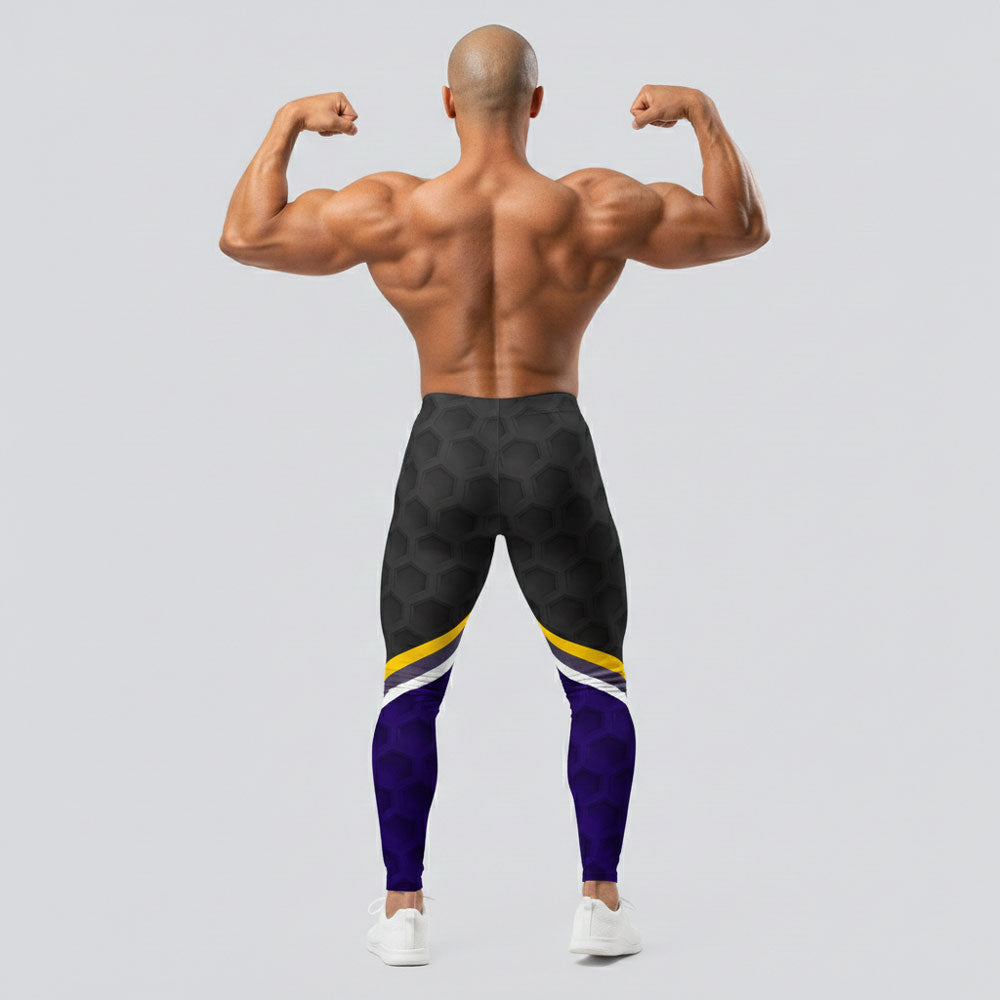 Glute Flex Bodybuilding Tights (Non-Binary Pride Colorway)