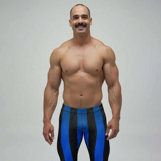 Hard Cobalt  Bodybuilding Tights