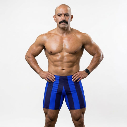 Mega Azul Spandex Shorts