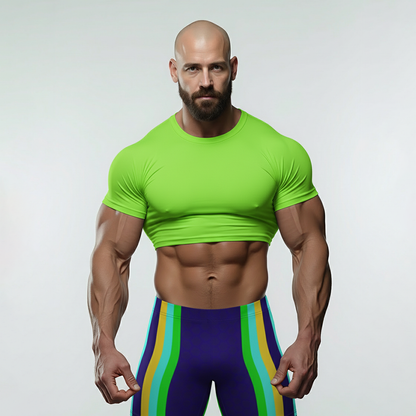 Neon Cassette Spandex Shorts