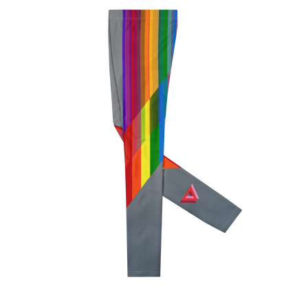 Pride High-Waisted/Plus-Size  Bodybuilding Tights (Silver)