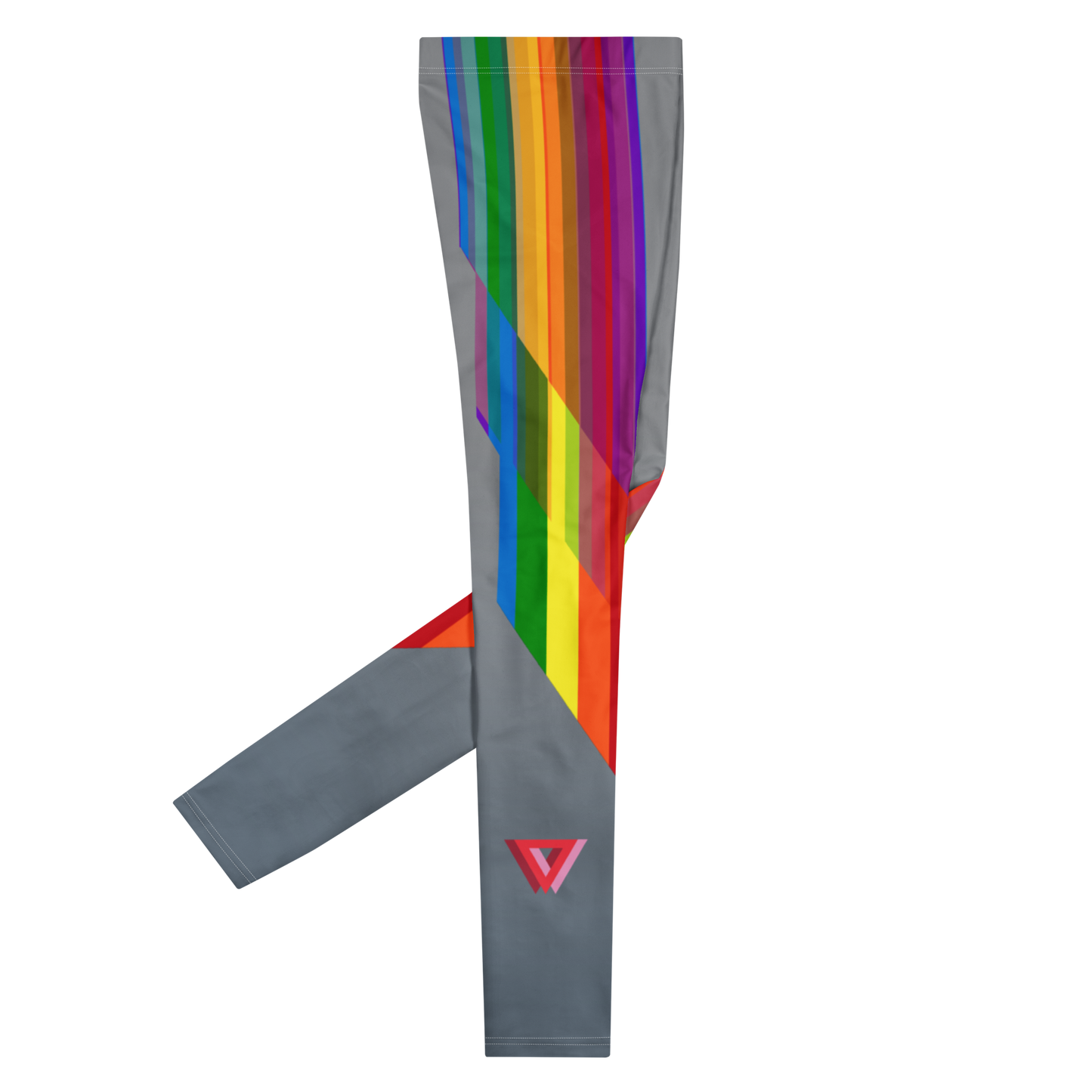 Pride High-Waisted/Plus-Size  Bodybuilding Tights (Silver)