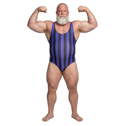 Purple Heel Butcher Wrestling Singlet