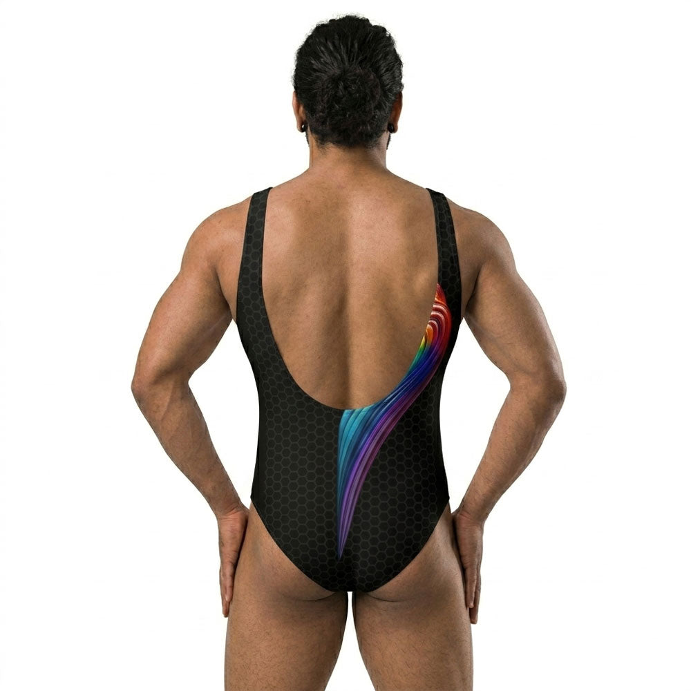 Rainbow Flow Butcher Wrestling Singlet