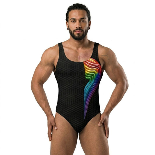 Rainbow Flow Butcher Wrestling Singlet