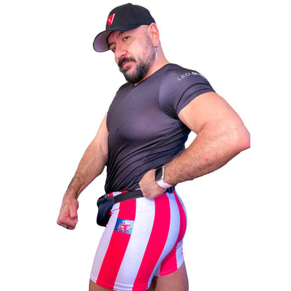 Strawberry Beefcake Spandex Shorts