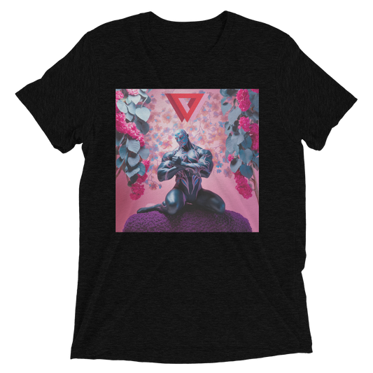 Obsidian Floral Daddy Tri-Blend T-Shirt