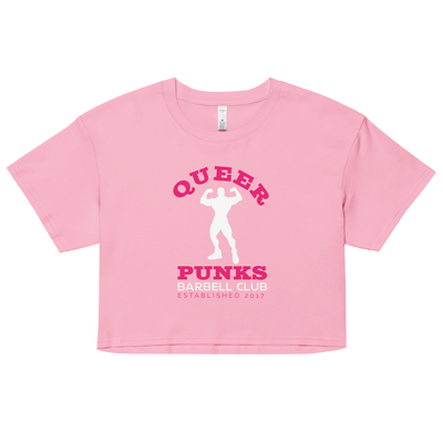 Queer Punks Barbell Club Crop Top