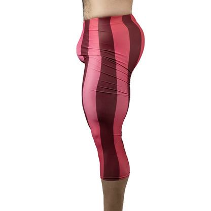 Pomegranate Capri Bodybuilding Tights