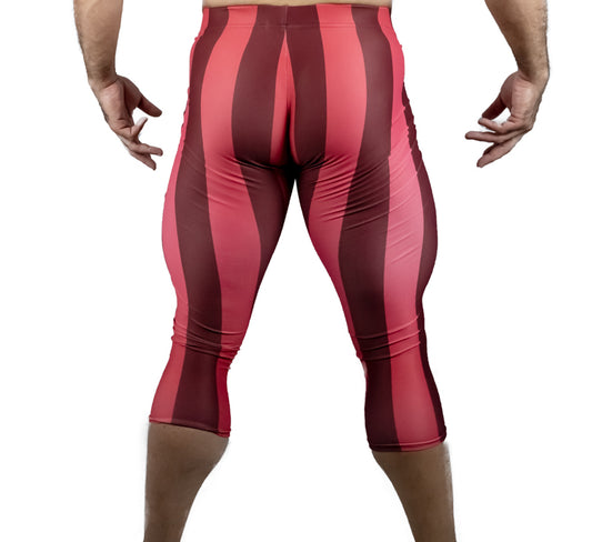 Pomegranate Capri Bodybuilding Tights