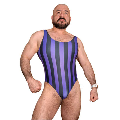 80's Retro Grape Bodysuit