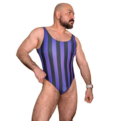 80's Retro Grape Bodysuit